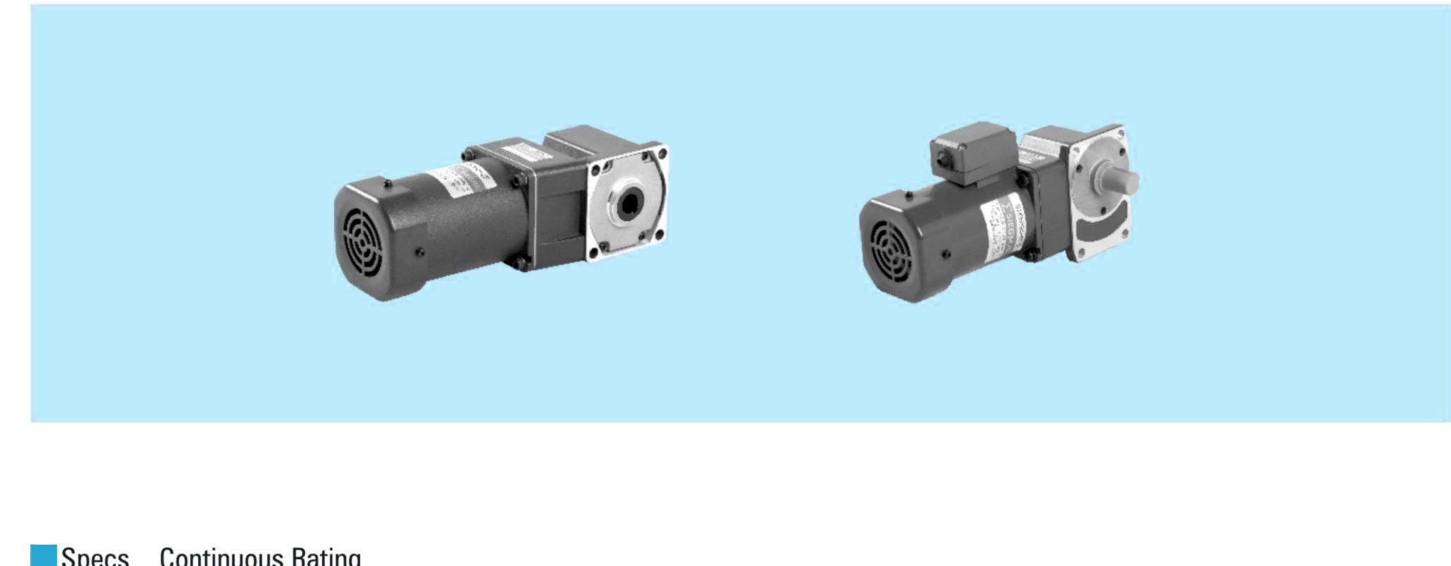 90W 90mm AC right-angle gearmotor pair
